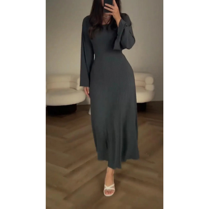 Women's Maxi Dress Flowing Fit Long Sleeves