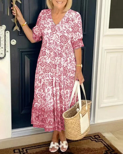 Women's Maxi Dress Flowing Style Lightweight