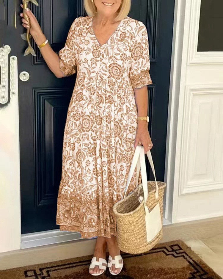 Women's Maxi Dress Flowing Style Lightweight