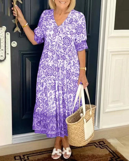 Women's Maxi Dress Flowing Style Lightweight