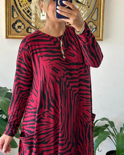 Women's Maxi Dress Long Sleeves Cotton Blend Loose Style