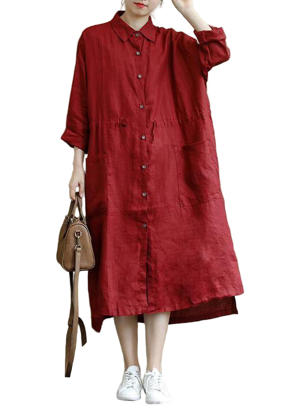 Women's Maxi Dress Oversized Shirt