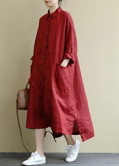 Women's Maxi Dress Oversized Shirt