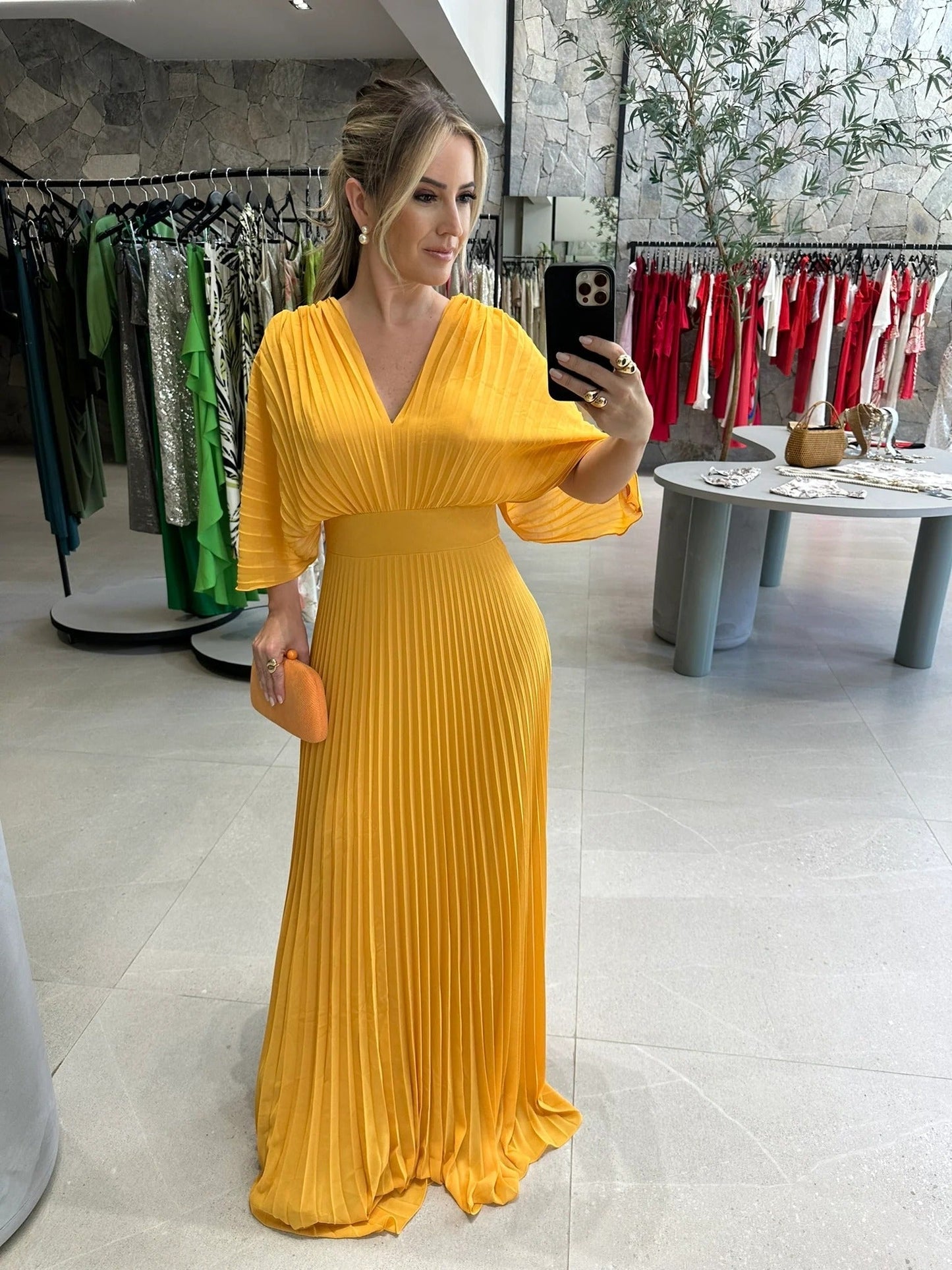 Women's Maxi Dress Pleated Polyester for Summer