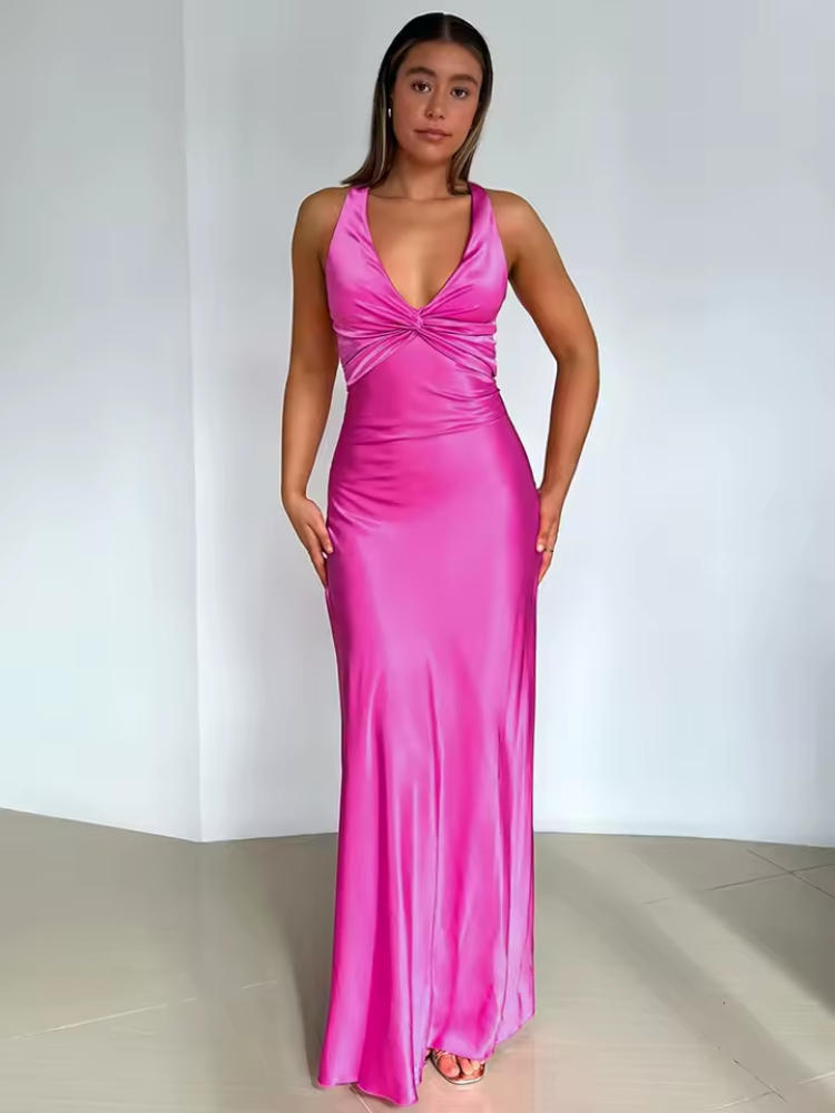 Women's Maxi Dress Sleeveless Flowing Style