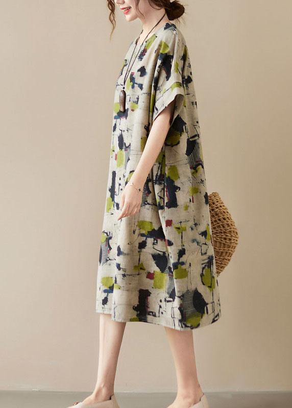 Women's Maxi Dress with O-neck and Pockets