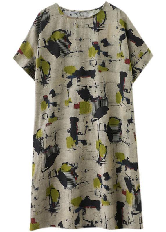 Women's Maxi Dress with O-neck and Pockets