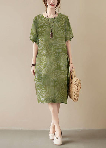 Women's Maxi Dress with O-neck and Pockets