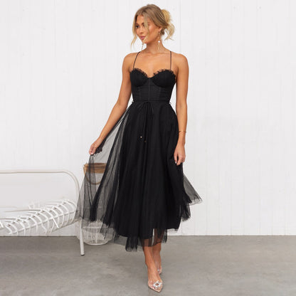 Women's Midi Dress Timeless Festive High Quality Fabrics