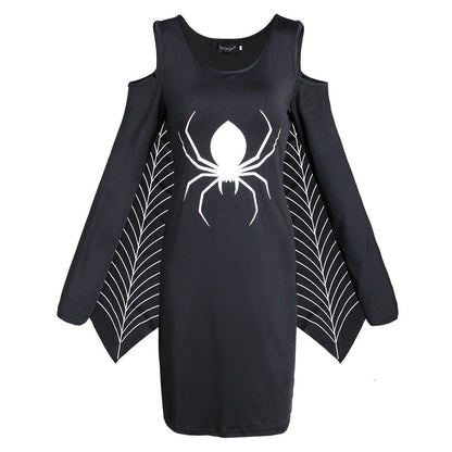 Women's Mini Costume Gothic Spider Halloween