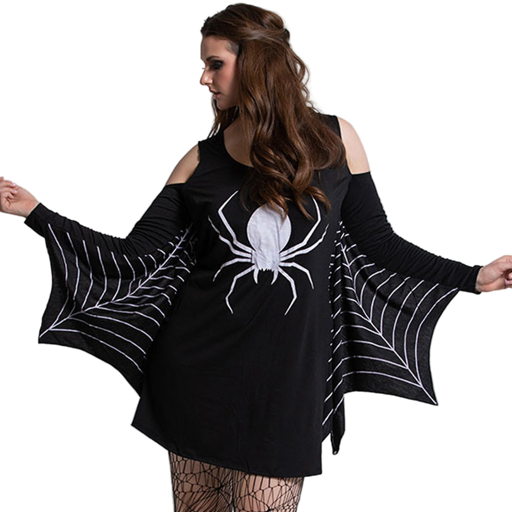Women's Mini Costume Gothic Spider Halloween