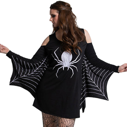 Women's Mini Costume Gothic Spider Halloween