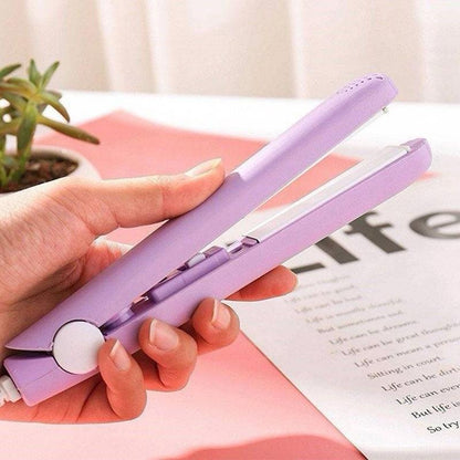 Women's Mini Curling Iron Shiny Ceramic 2-in-1