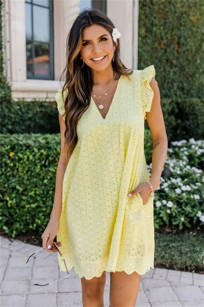 Women's Mini Dress Simple Style Light Fabric for Summer Dresses