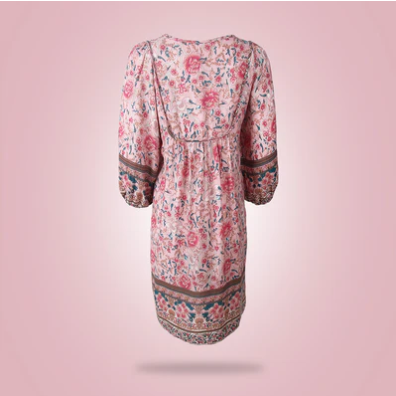 Women's Mini Dress V-neck Stylish High Quality Fabric