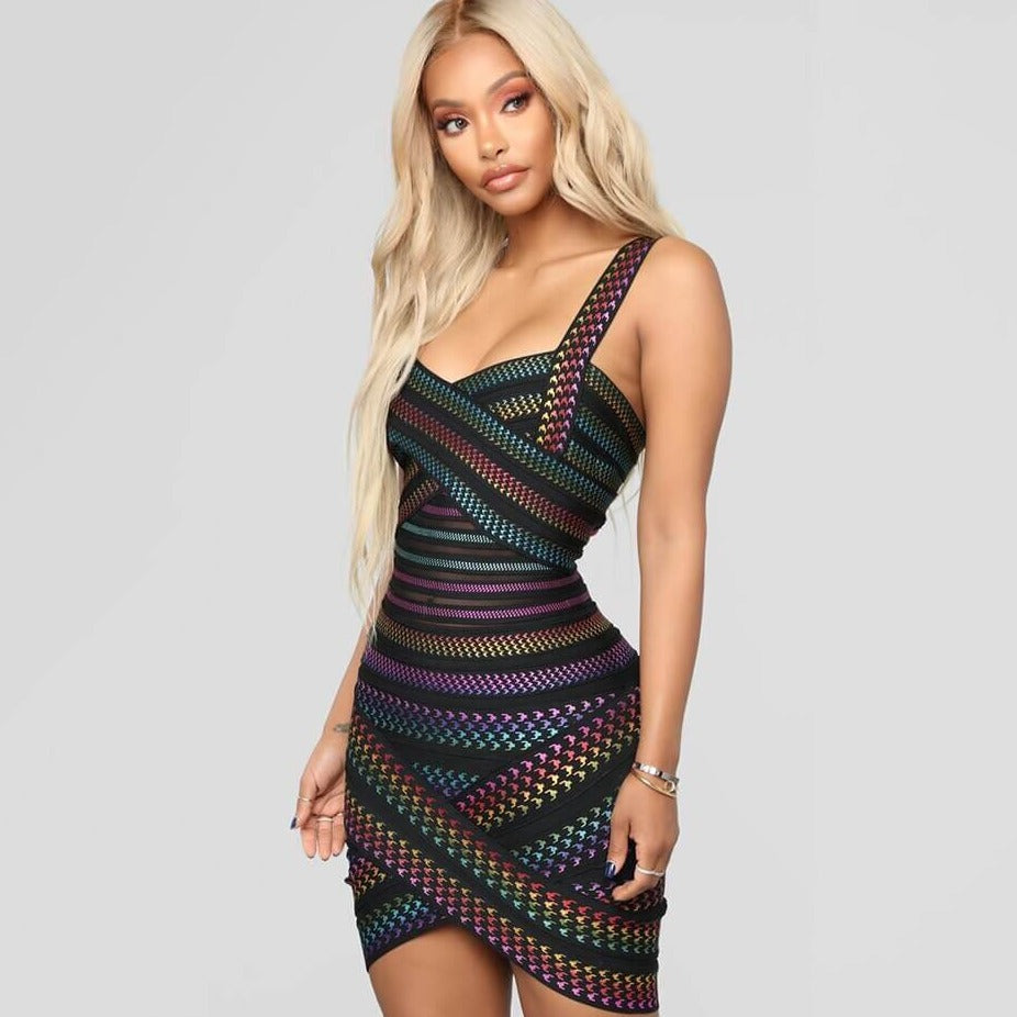 Women's Multi Colour Party Dress