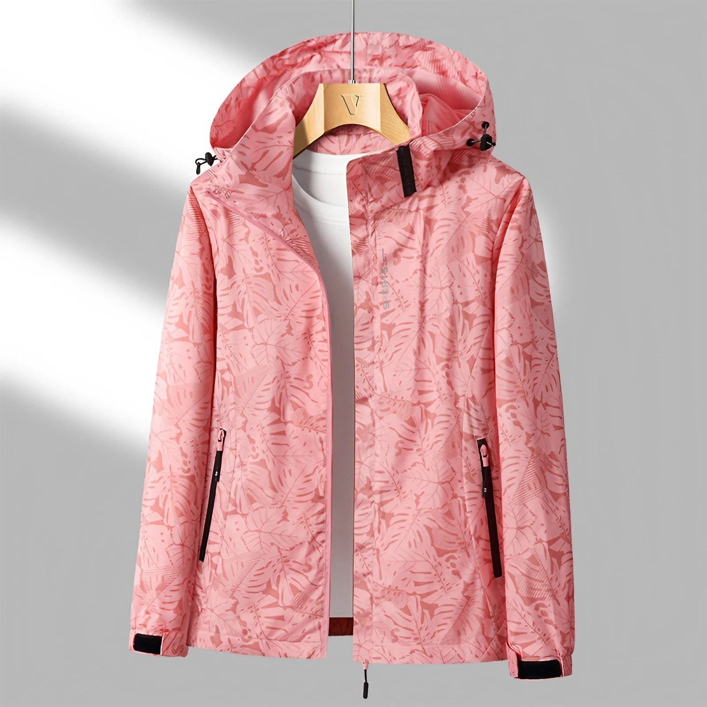 Women's Outdoor Jacket Lightweight with Adjustable Hood