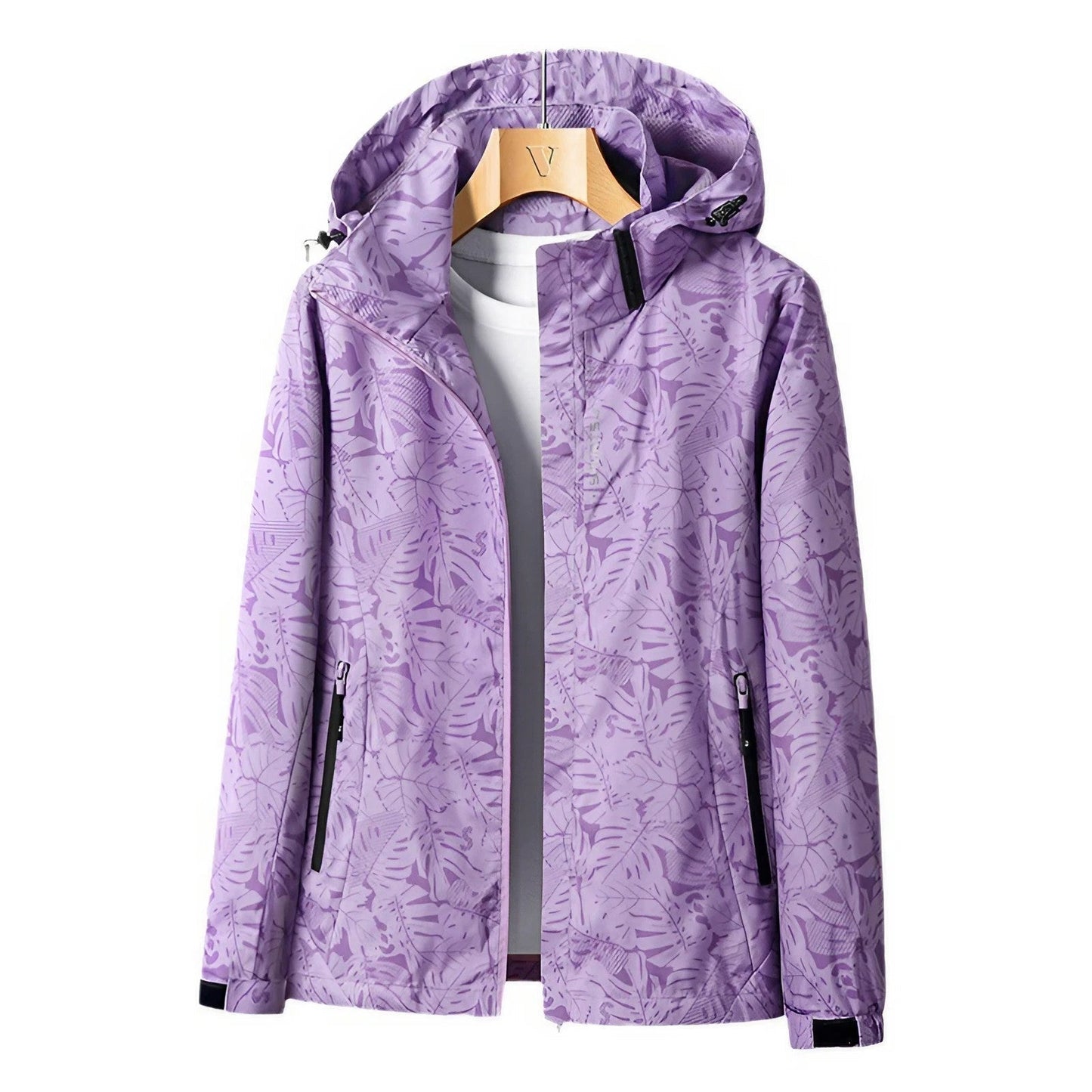 Women's Outdoor Jacket Lightweight with Adjustable Hood