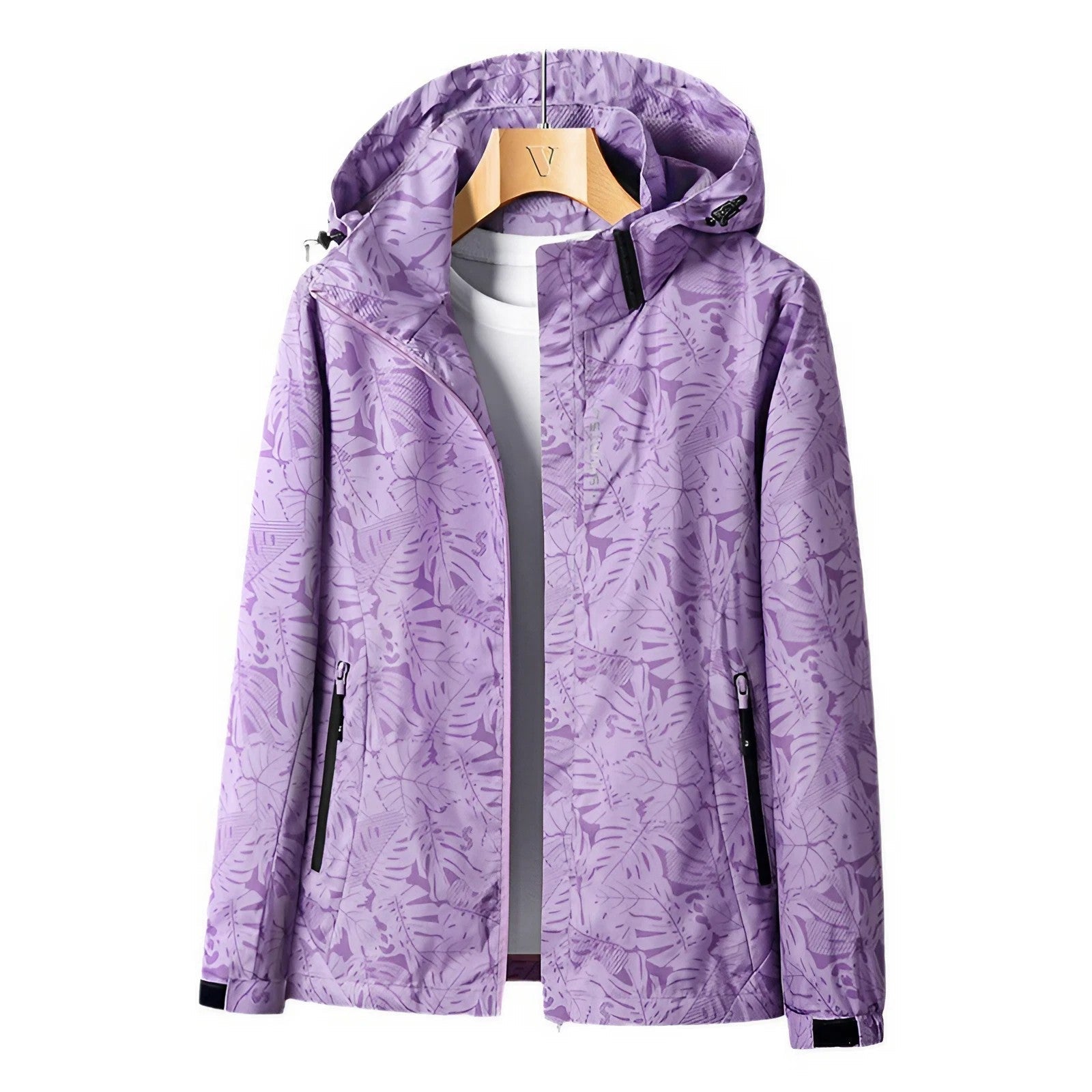 Women's Outdoor Jacket Lightweight with Adjustable Hood
