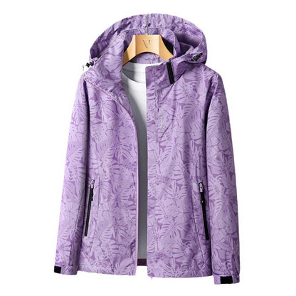 Women's Outdoor Jacket Lightweight with Adjustable Hood
