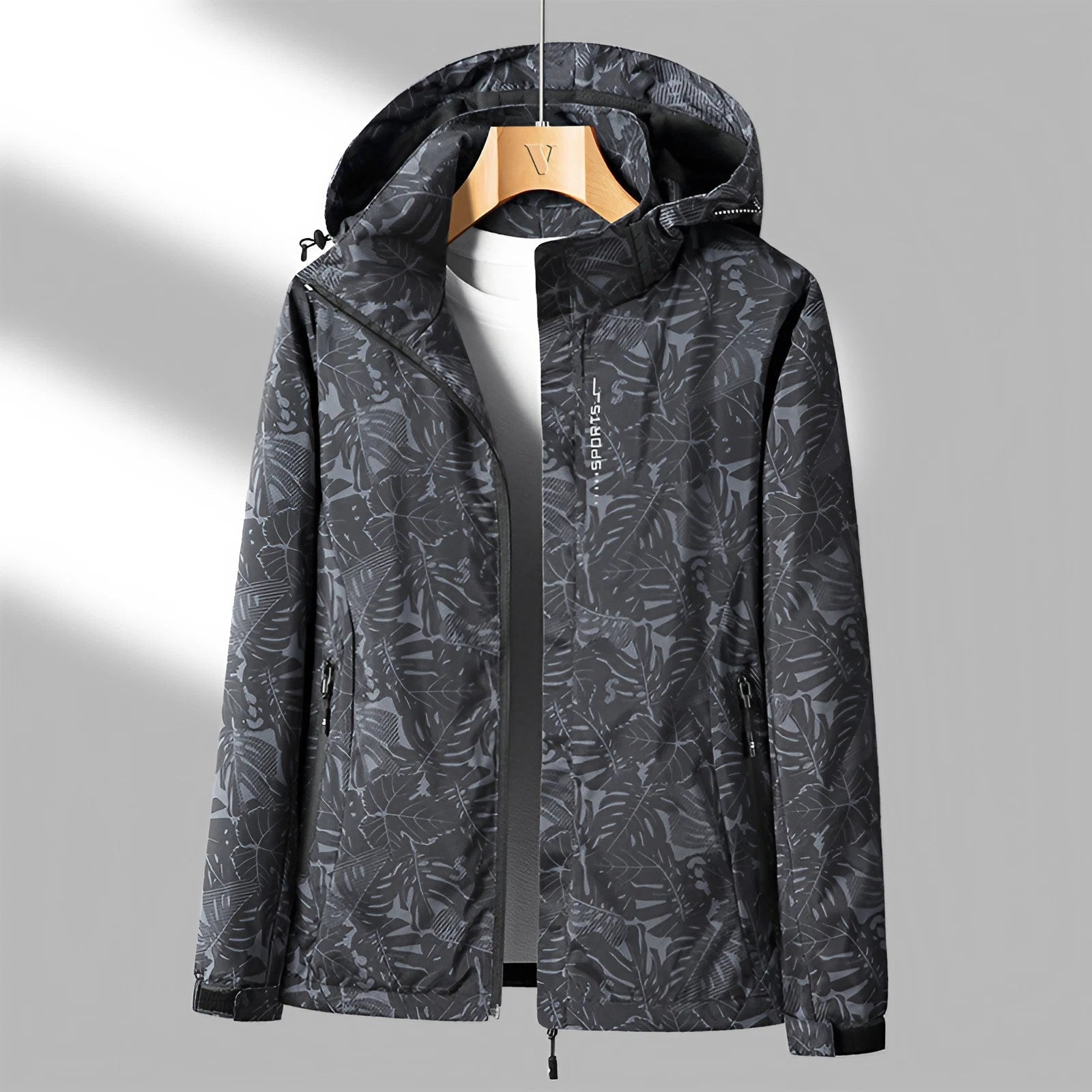 Women's Outdoor Jacket Lightweight with Adjustable Hood