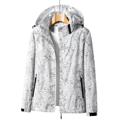 Women's Outdoor Jacket Lightweight with Adjustable Hood