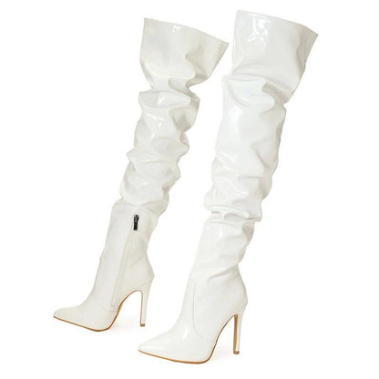Women's Over The Knee Boots Leather Style