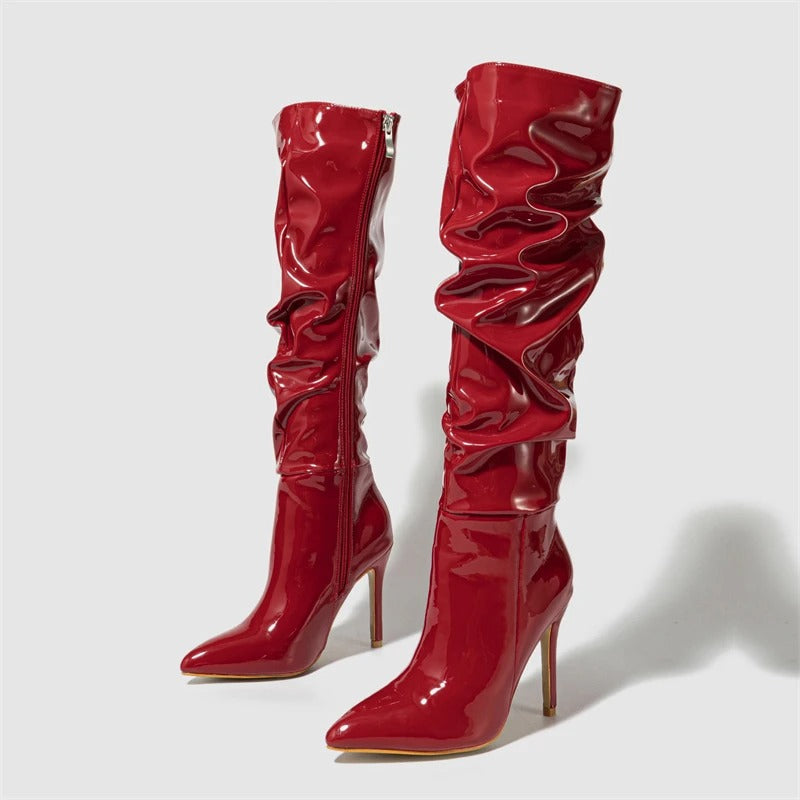 Women's Over The Knee Boots Leather Style