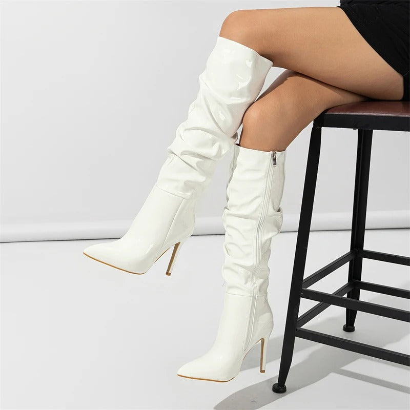 Women's Over The Knee Boots Leather Style