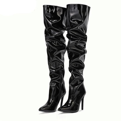 Women's Over The Knee Boots Leather Style