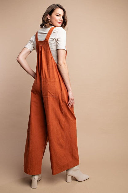 Women's Overalls with Pintuck Detail