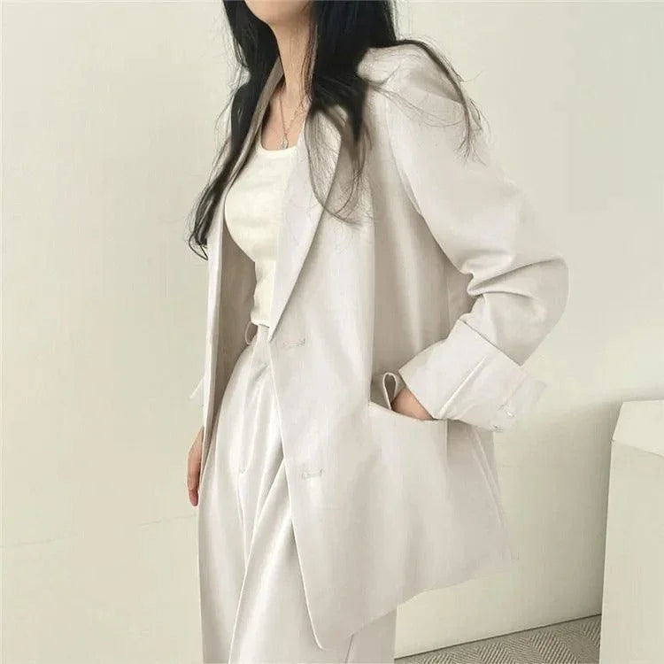 Women's Oversized Blazer and High Waist Trousers