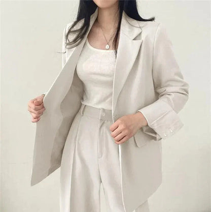 Women's Oversized Blazer and High Waist Trousers