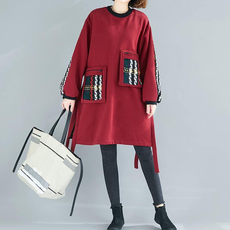 Women's Oversized Dress Patchwork Design