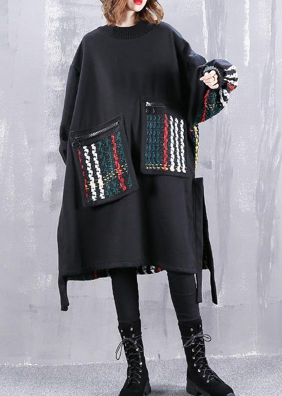 Women's Oversized Dress Patchwork Design