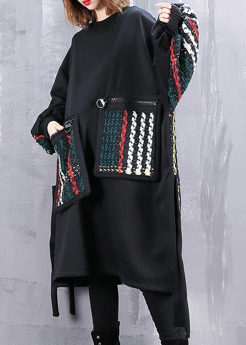 Women's Oversized Dress Patchwork Design