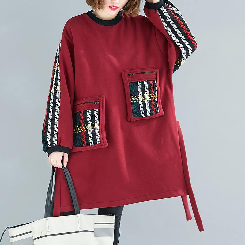 Women's Oversized Dress Patchwork Design