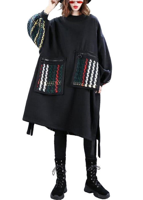 Women's Oversized Dress Patchwork Design