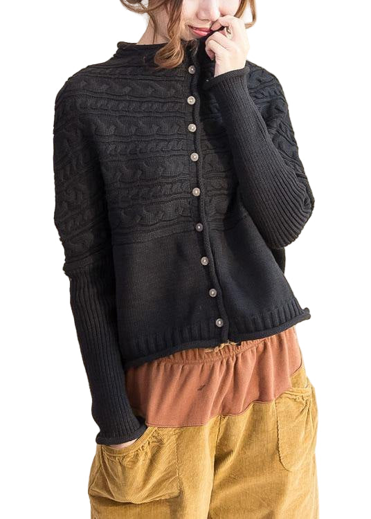 Women's Oversized Knitted Cardigan with Buttons Casual
