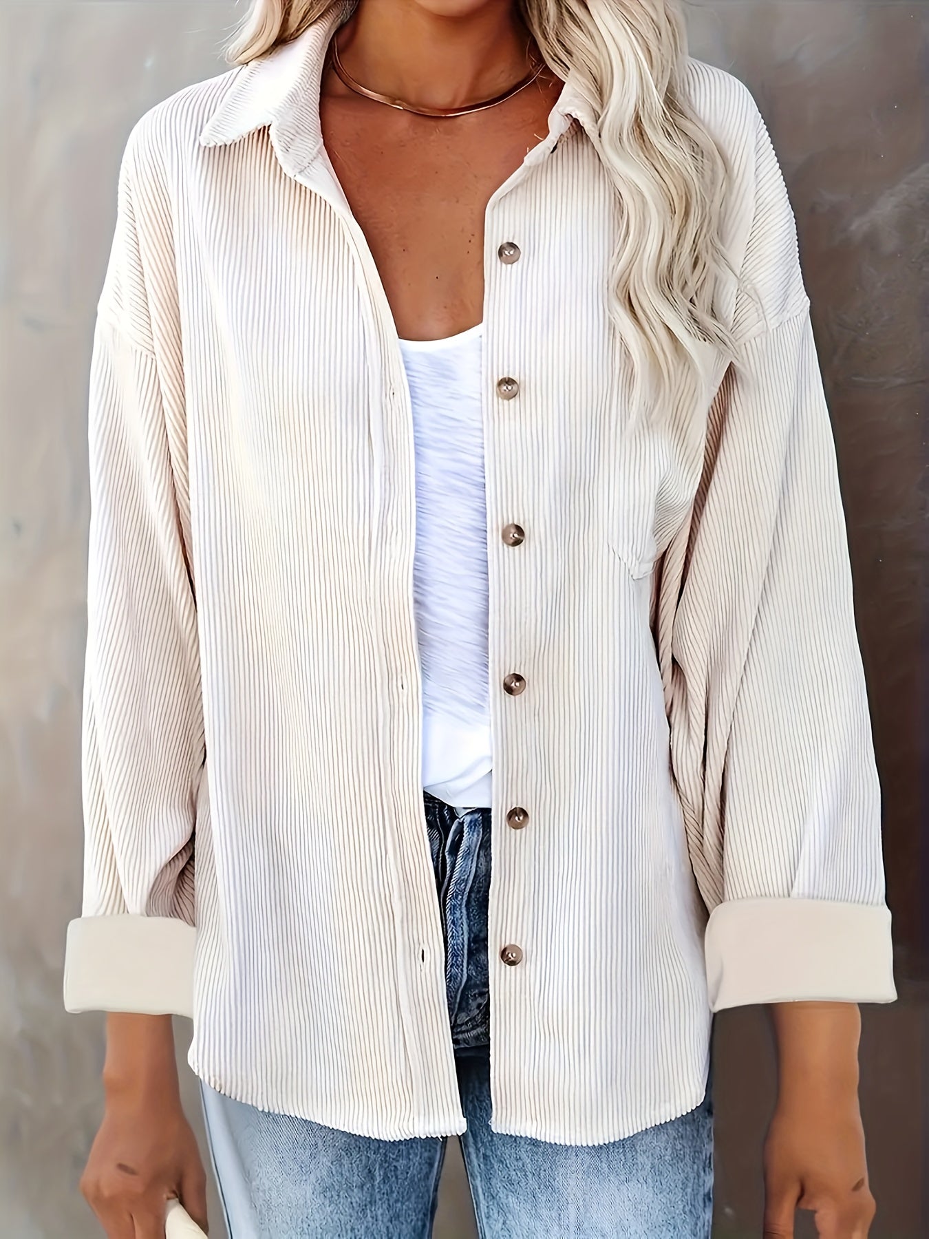 Women's Oversized Shirt Comfortable Cotton