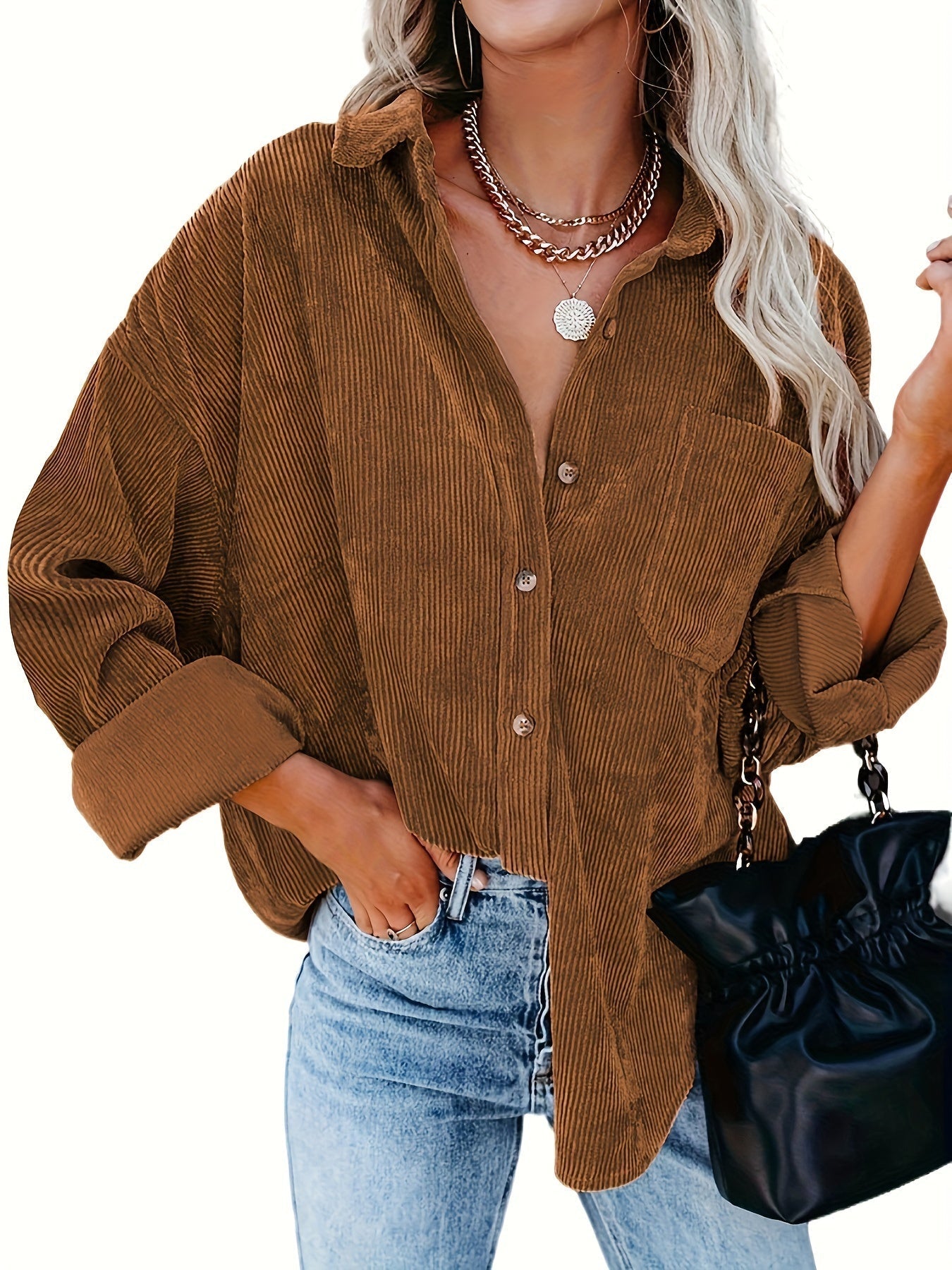 Women's Oversized Shirt Comfortable Cotton