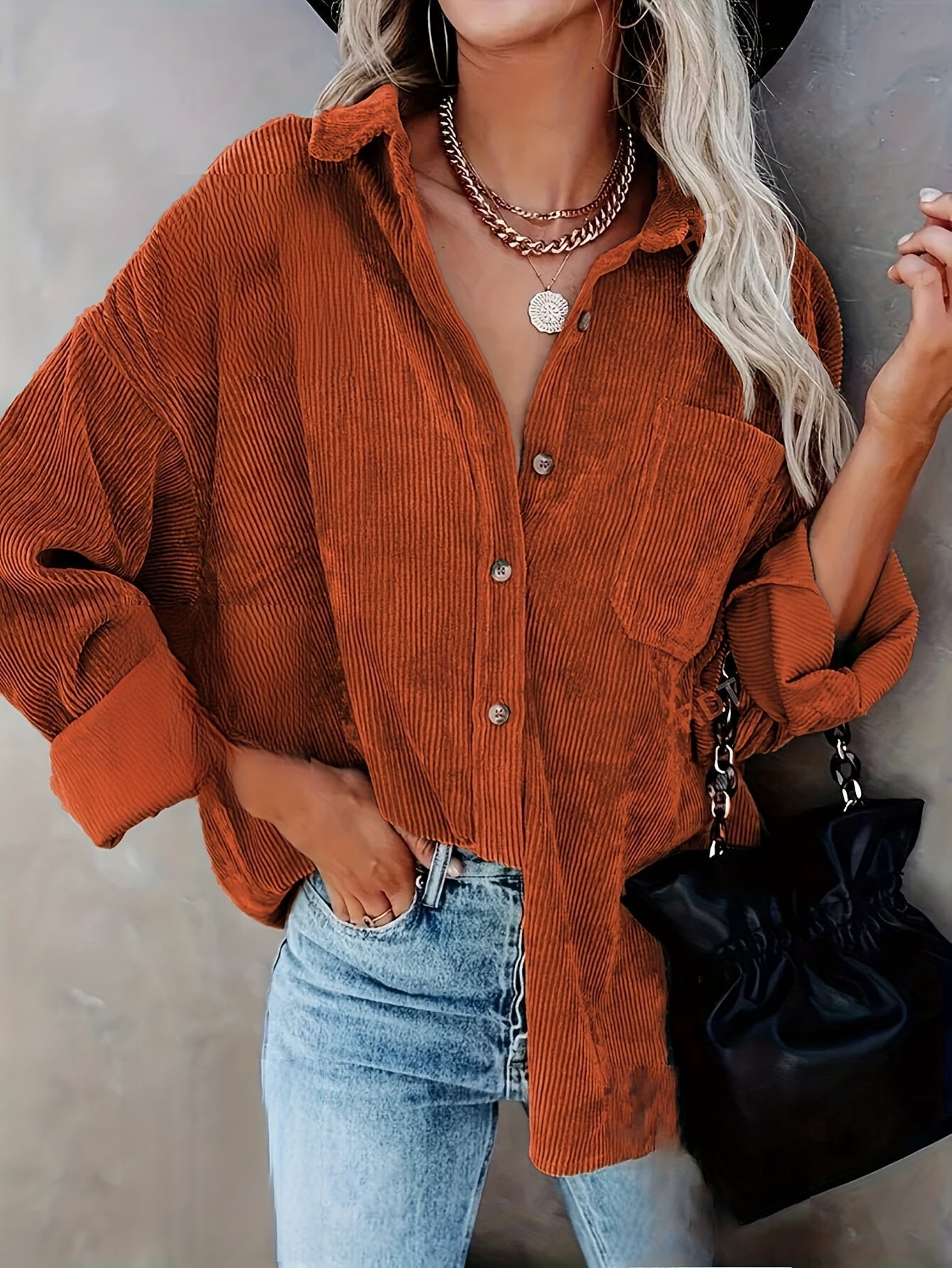 Women's Oversized Shirt Comfortable Cotton