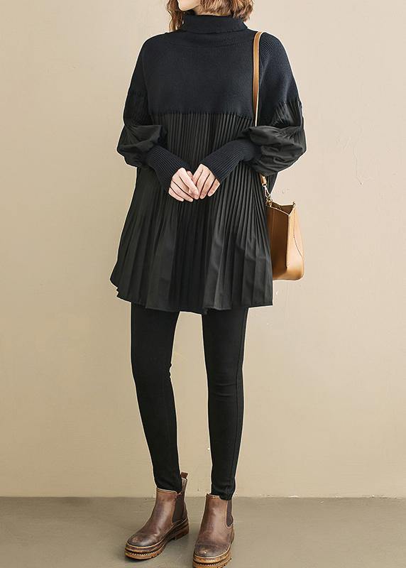 Women's Oversized Shirt with High Neck