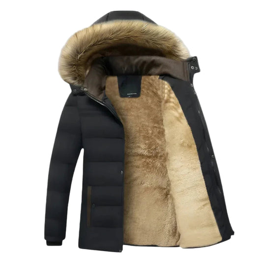 Women's Parka Winter Jacket With Fleece Lining and Waterproof Outer Layer