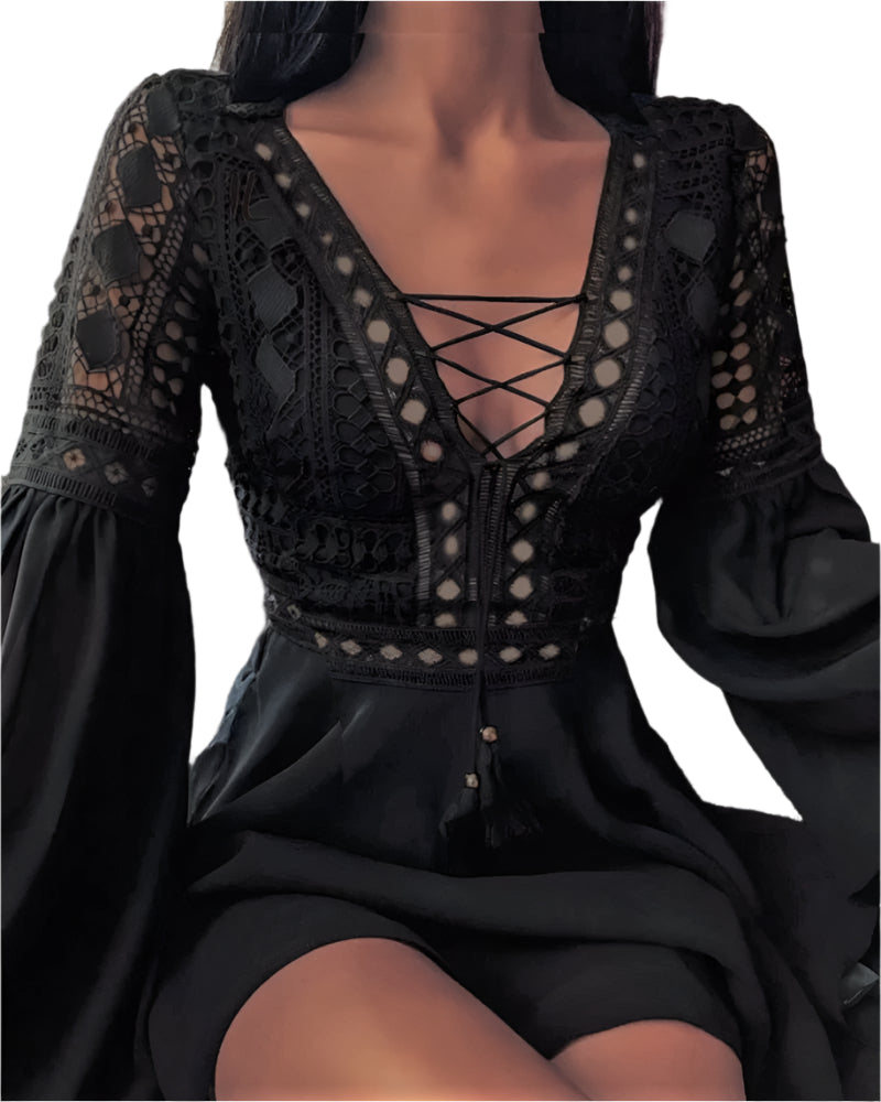 Women's Party Dress Elegant Cut Polyester