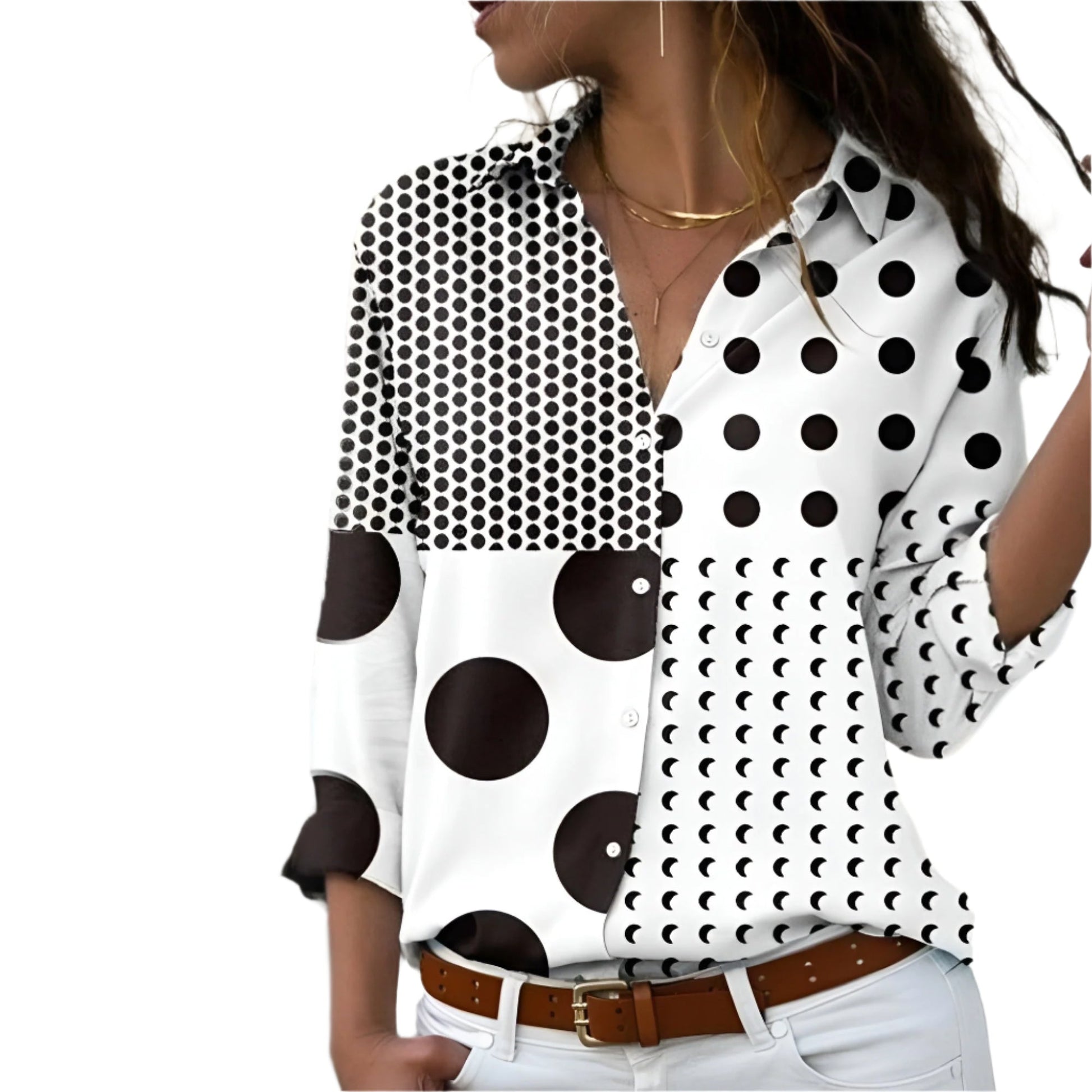 Women's Patterned Blouse Casual Style