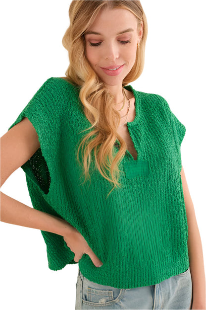 Women's Patterned Sleeveless Sweater