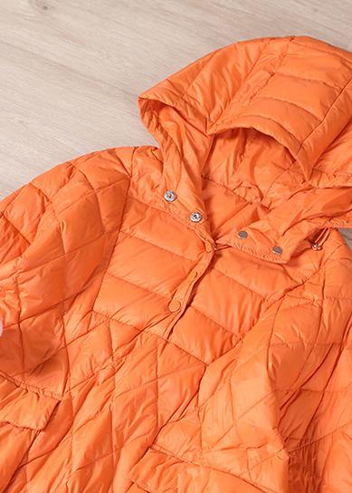 Women's Plus Size Hoodie Short Puffer Jacket