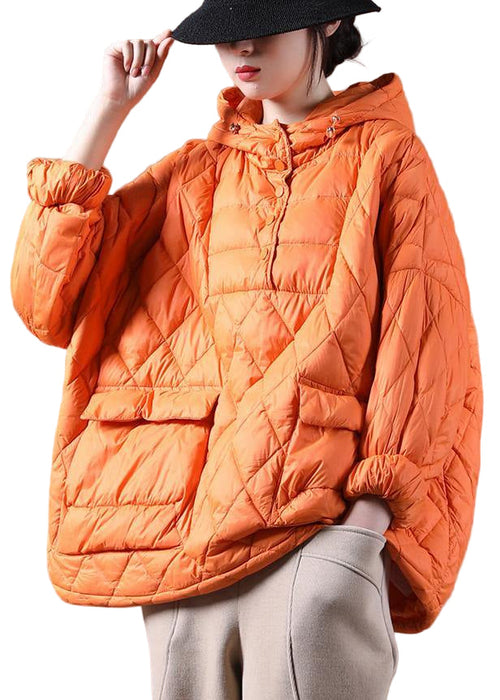 Women's Plus Size Hoodie Short Puffer Jacket