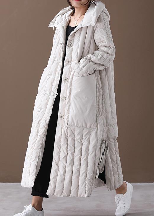 Women's Plus Size Winter Overcoat with Hood and Large Pocket